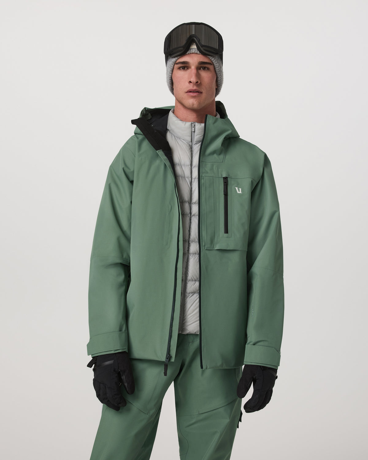 Taika Snow Shell Men's Sea Pine Ski/Board Jacket | Vuori online - US 2991