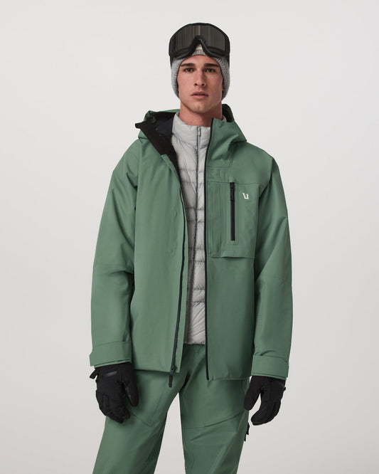 Taika Snow Shell Men's Sea Pine Ski/Board Jacket | Vuori online - US 2991