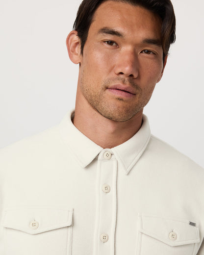 Aspen Shirt Jacket Men's Mushroom Fleece Shirt Jacket | Vuori sale - US 6733