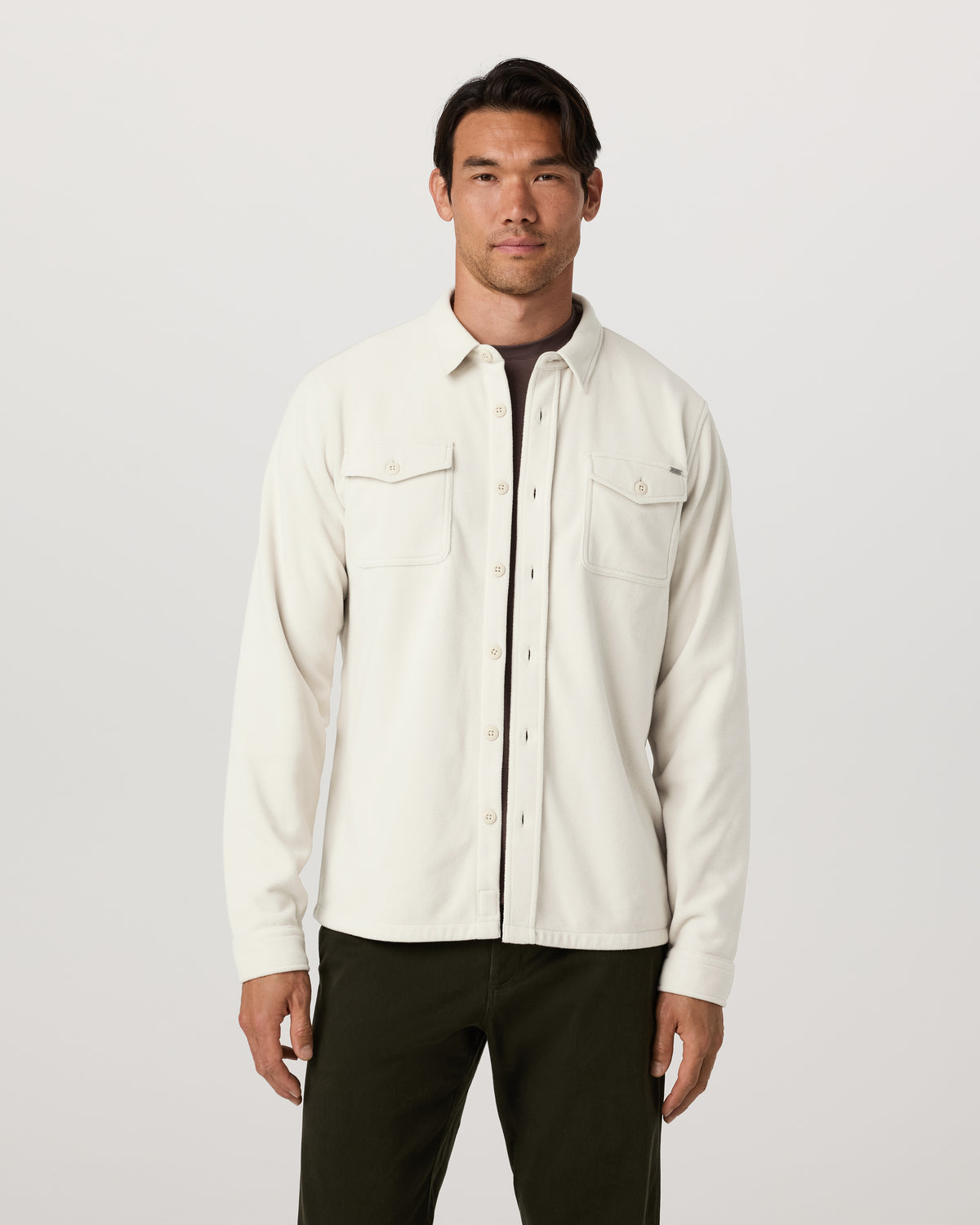 Aspen Shirt Jacket Men's Mushroom Fleece Shirt Jacket | Vuori sale - US 6733