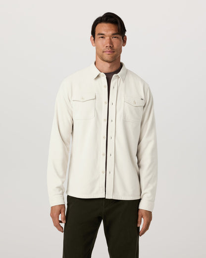 Aspen Shirt Jacket Men's Mushroom Fleece Shirt Jacket | Vuori sale - US 6733