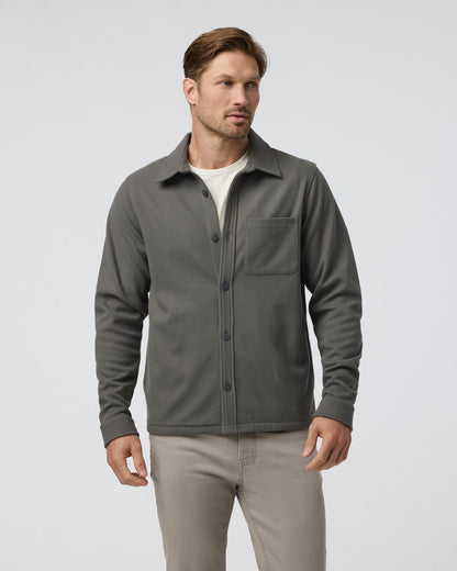 Beldon Shirt Jacket Knit Twill Oregano | Vuori online - US 9351