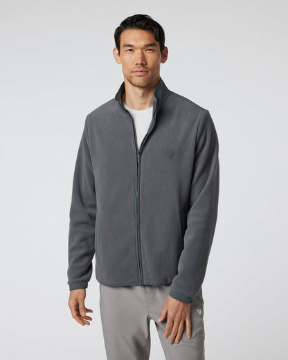 Aspen Full Zip Jacket Dark Pewter Fleece Jacket | Vuori outlet - US 5259