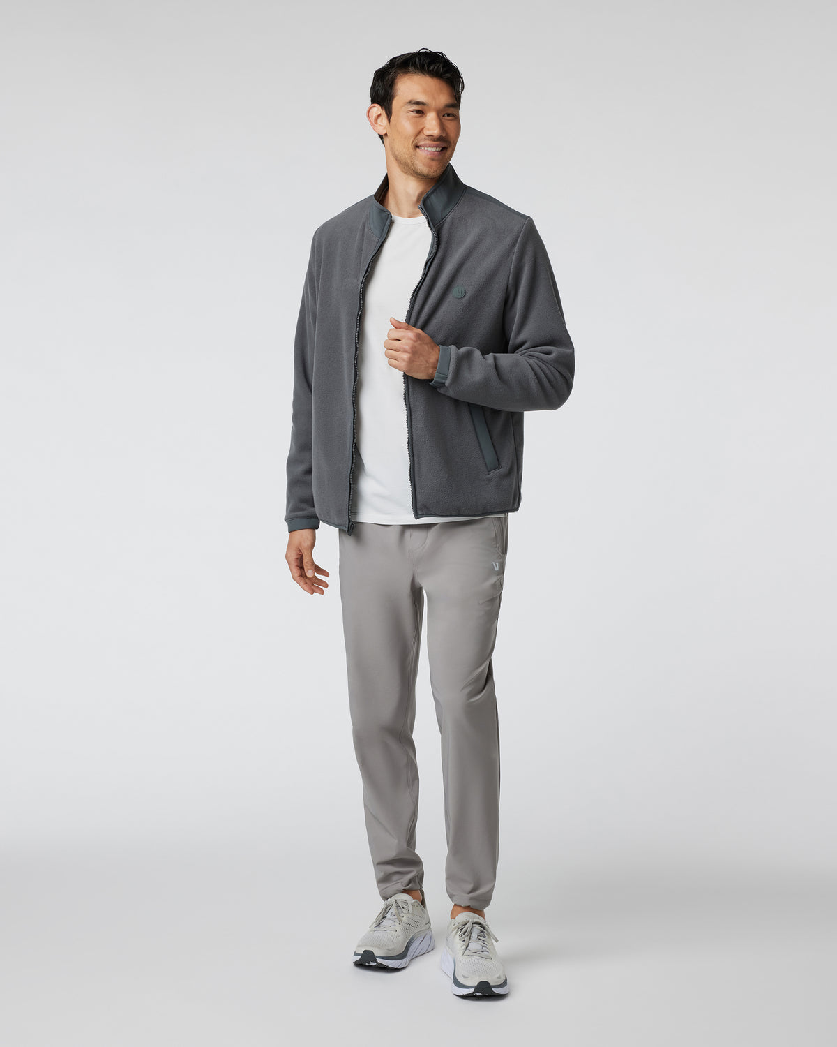 Aspen Full Zip Jacket Dark Pewter Fleece Jacket | Vuori outlet - US 5259