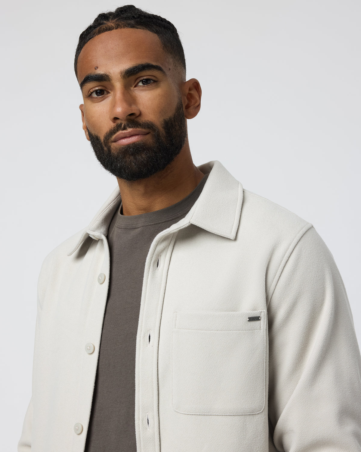 Beldon Shirt Jacket Knit Twill Oatmeal | Vuori sale - US 4603