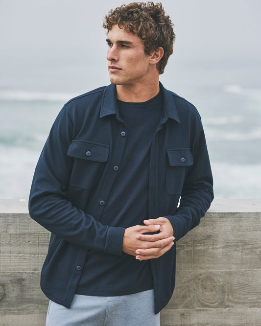 Waffle Shirt Jacket Ink | Vuori for sale - US 4713