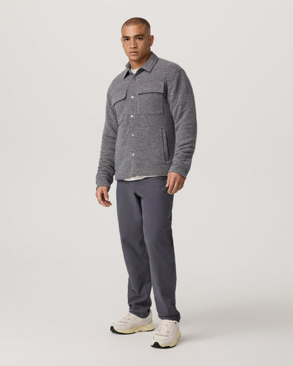 Plymouth Wool Shirt Jacket Men's Heather Grey Jacket | Vuori online - US 1276