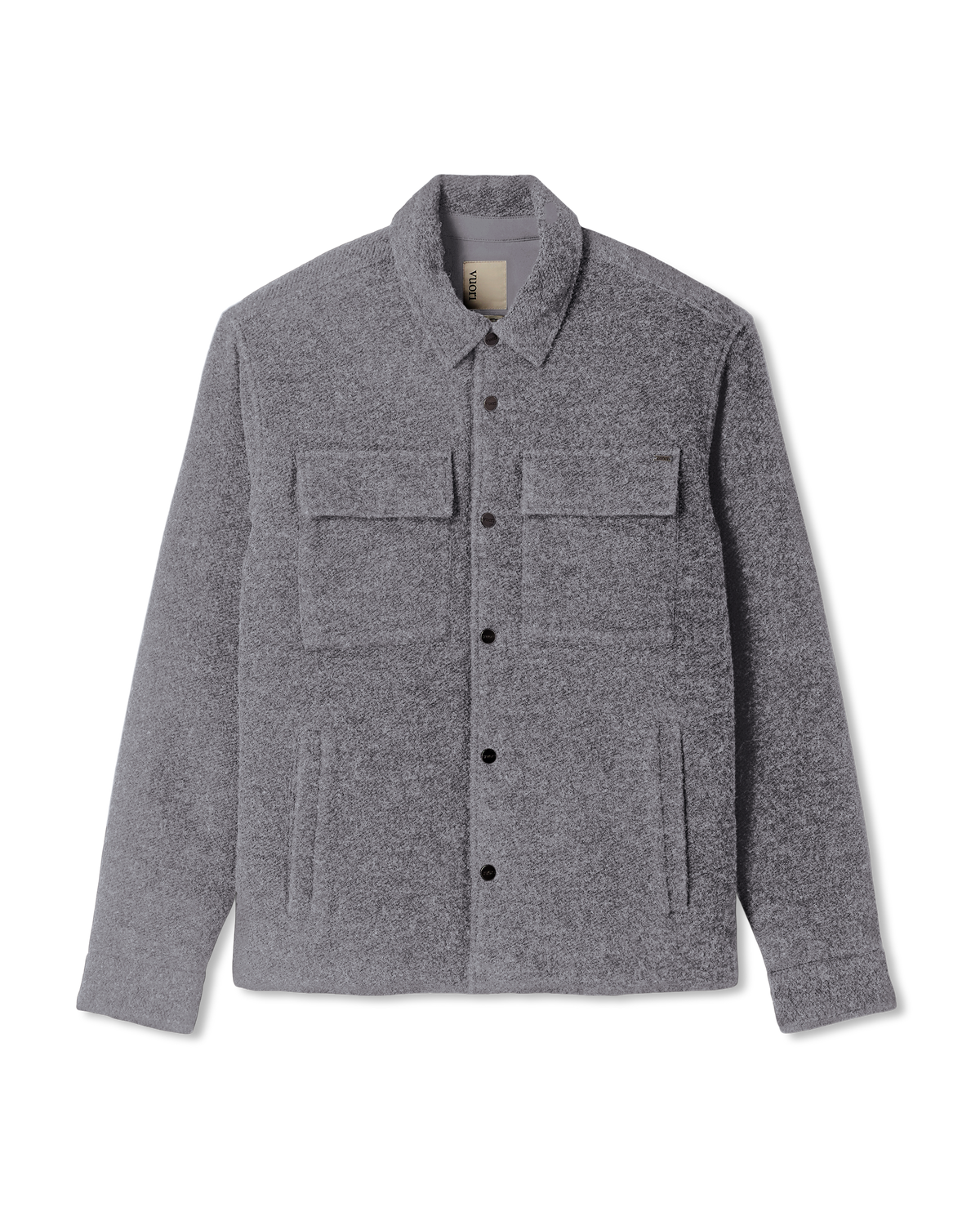 Plymouth Wool Shirt Jacket Men's Heather Grey Jacket | Vuori online - US 1276