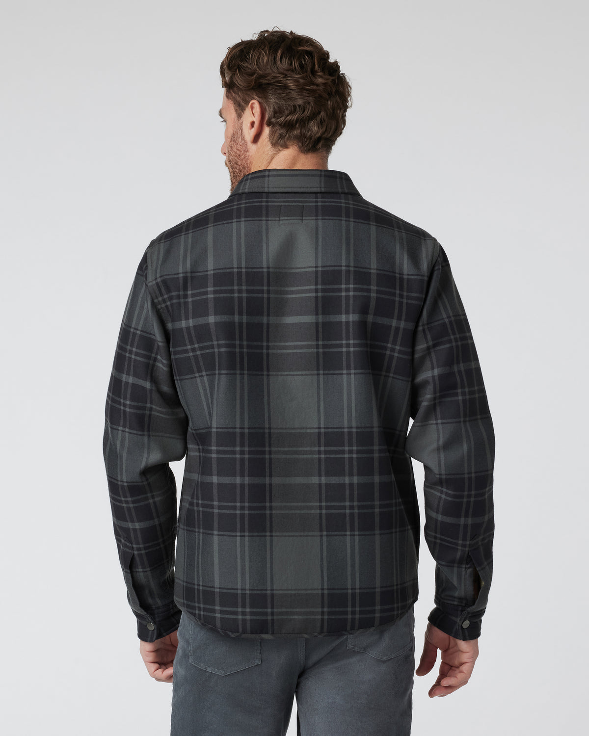 Coastside Shirt Jacket Men's Black Plaid Shirt | Vuori outlet - US 3098
