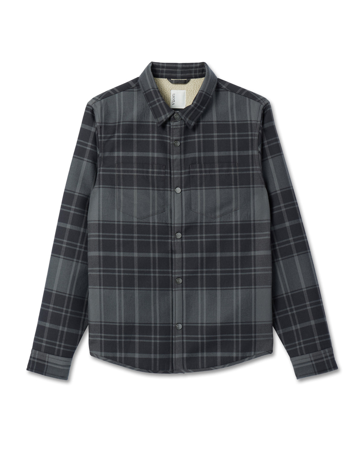 Coastside Shirt Jacket Men's Black Plaid Shirt | Vuori outlet - US 3098