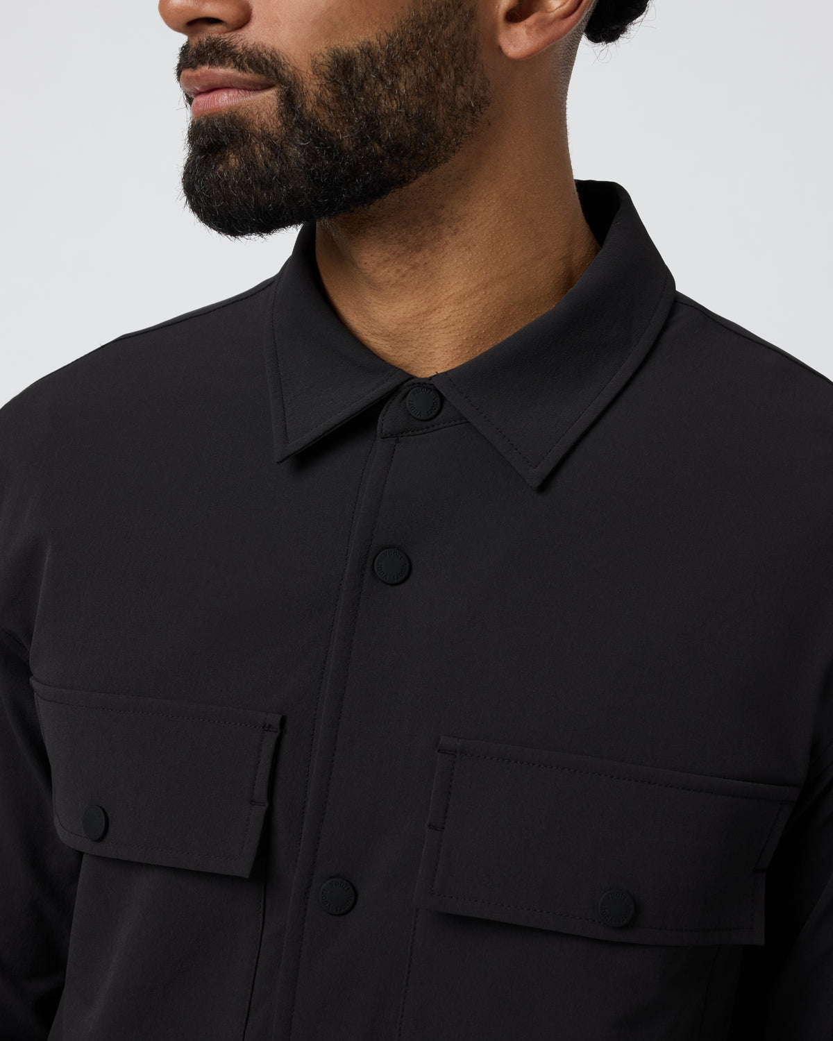 Lawson Tech Shirt Jacket Black | Vuori sale - US 3864