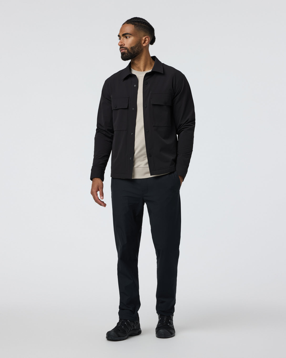Lawson Tech Shirt Jacket Black | Vuori sale - US 3864