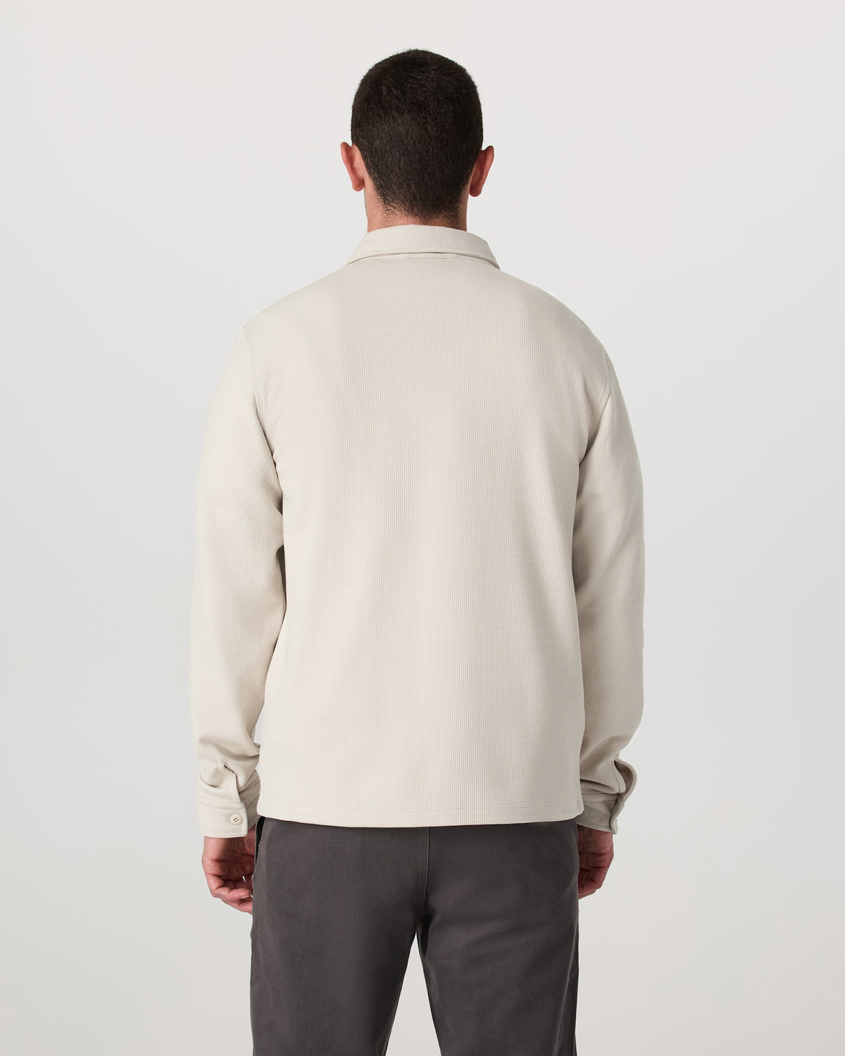 Waffle Shirt Jacket Men's Mushroom Waffle Knit Top | Vuori onsale - US 9656