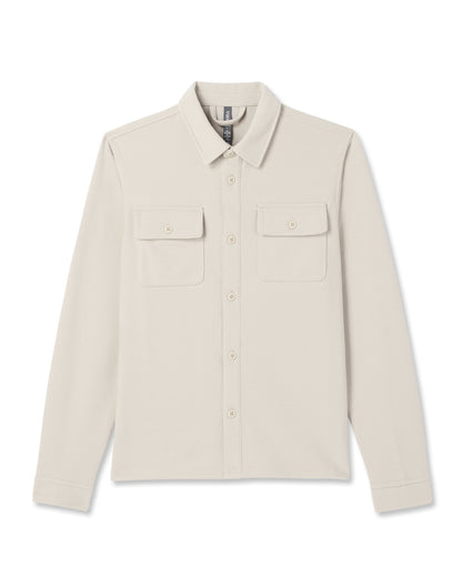 Waffle Shirt Jacket Men's Mushroom Waffle Knit Top | Vuori onsale - US 9656