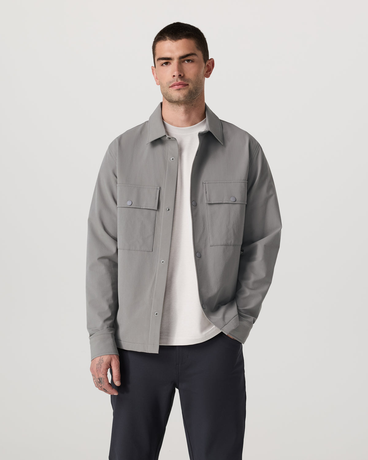 Lawson Tech Shirt Jacket Men's Shiitake Shirt Jacket | Vuori online - US 1012