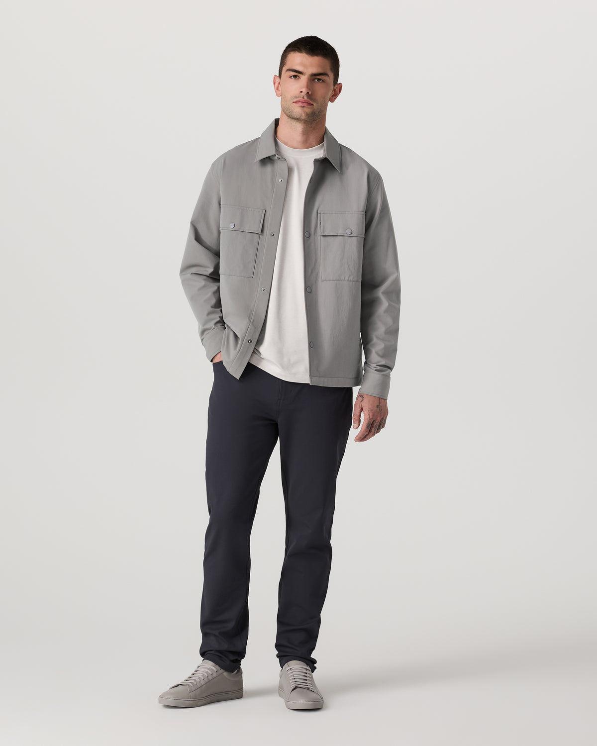 Lawson Tech Shirt Jacket Men's Shiitake Shirt Jacket | Vuori online - US 1012