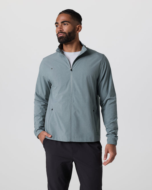 Venture Track Jacket Dusty Blue Linen Texture | Vuori discount - US 3955
