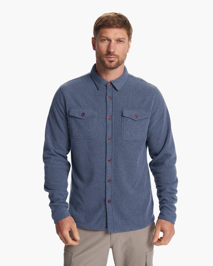 Aspen Shirt Jacket Azure Heather | Vuori shop - US 9538