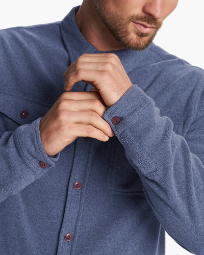 Aspen Shirt Jacket Azure Heather | Vuori shop - US 9538