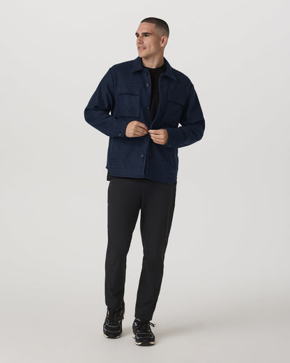 Ridge Natural Shirt Jacket Men's Navy Button-Up Jacket | Vuori sale - US 1983