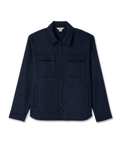 Ridge Natural Shirt Jacket Men's Navy Button-Up Jacket | Vuori sale - US 1983