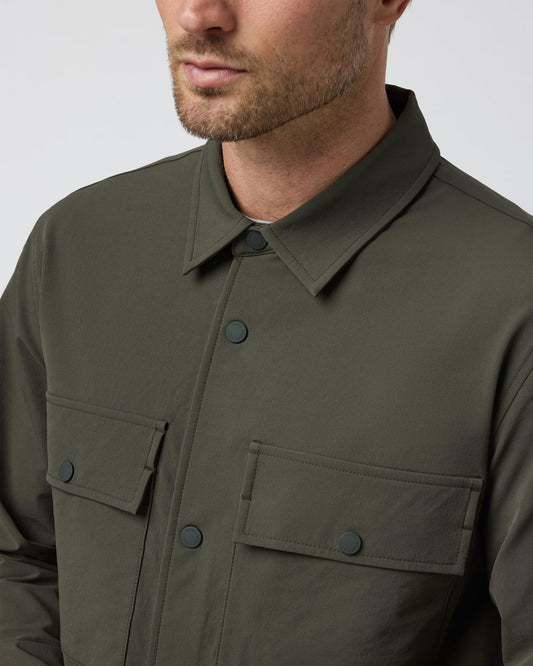 Lawson Tech Shirt Jacket Oregano | Vuori onsale - US 1337
