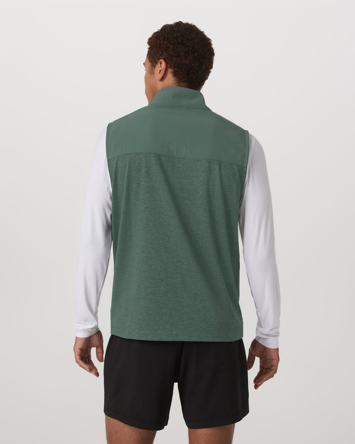 Sunday Element Vest Men's Agate Green Heather Vest | Vuori online - US 6845