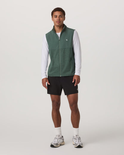 Sunday Element Vest Men's Agate Green Heather Vest | Vuori online - US 6845