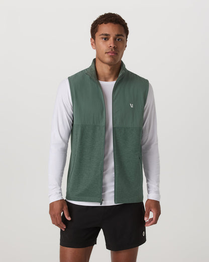 Sunday Element Vest Men's Agate Green Heather Vest | Vuori online - US 6845