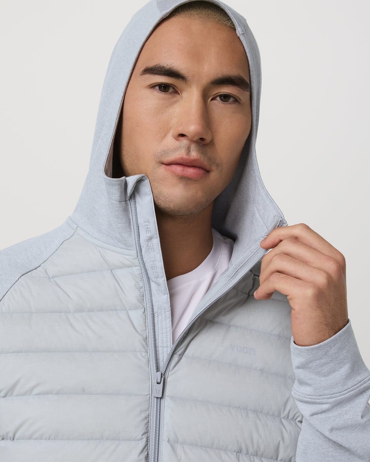 Steadfast Insulated Hybrid Men's Sea Fog Jacket | Vuori discount - US 2417