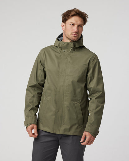 Tuuli Rain Jacket Men's Dark Metal Waterproof Jacket | Vuori outlet - US 9993