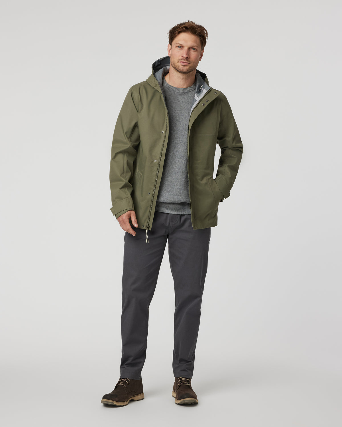 Tuuli Rain Jacket Men's Dark Metal Waterproof Jacket | Vuori outlet - US 9993