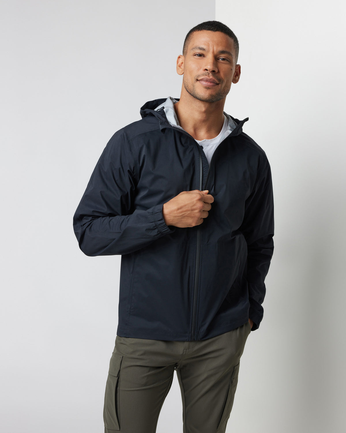 Rainstorm Packable Jacket Men's Black Rain Jacket | Vuori shop - US 9298