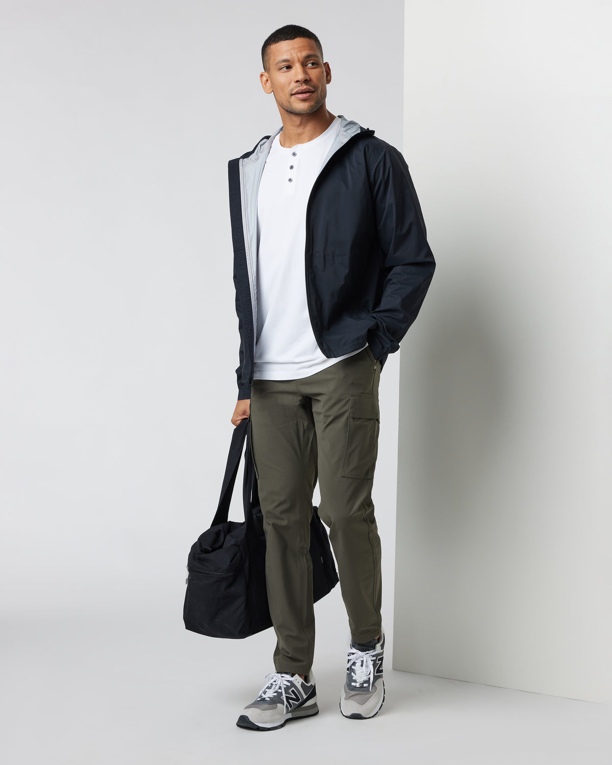 Rainstorm Packable Jacket Men's Black Rain Jacket | Vuori shop - US 9298