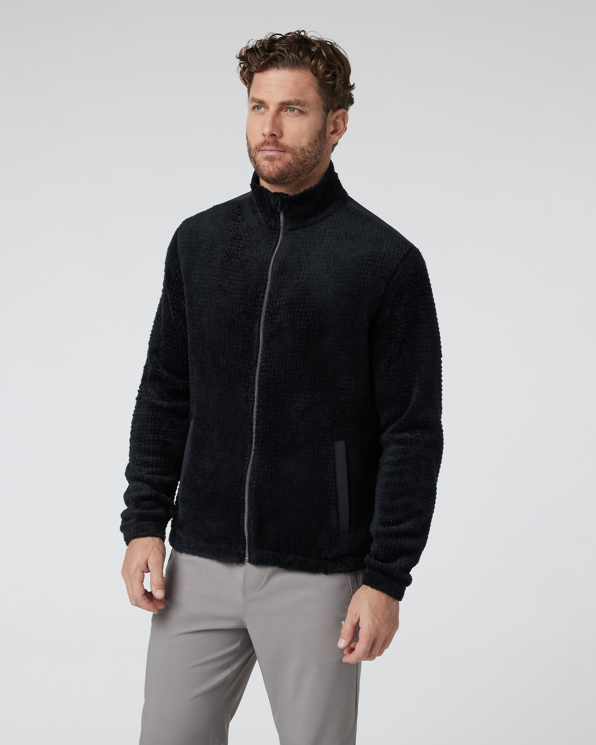 Fairfield Full Zip Jacket Men's Black Fleece Jacket | Vuori online - US 4463