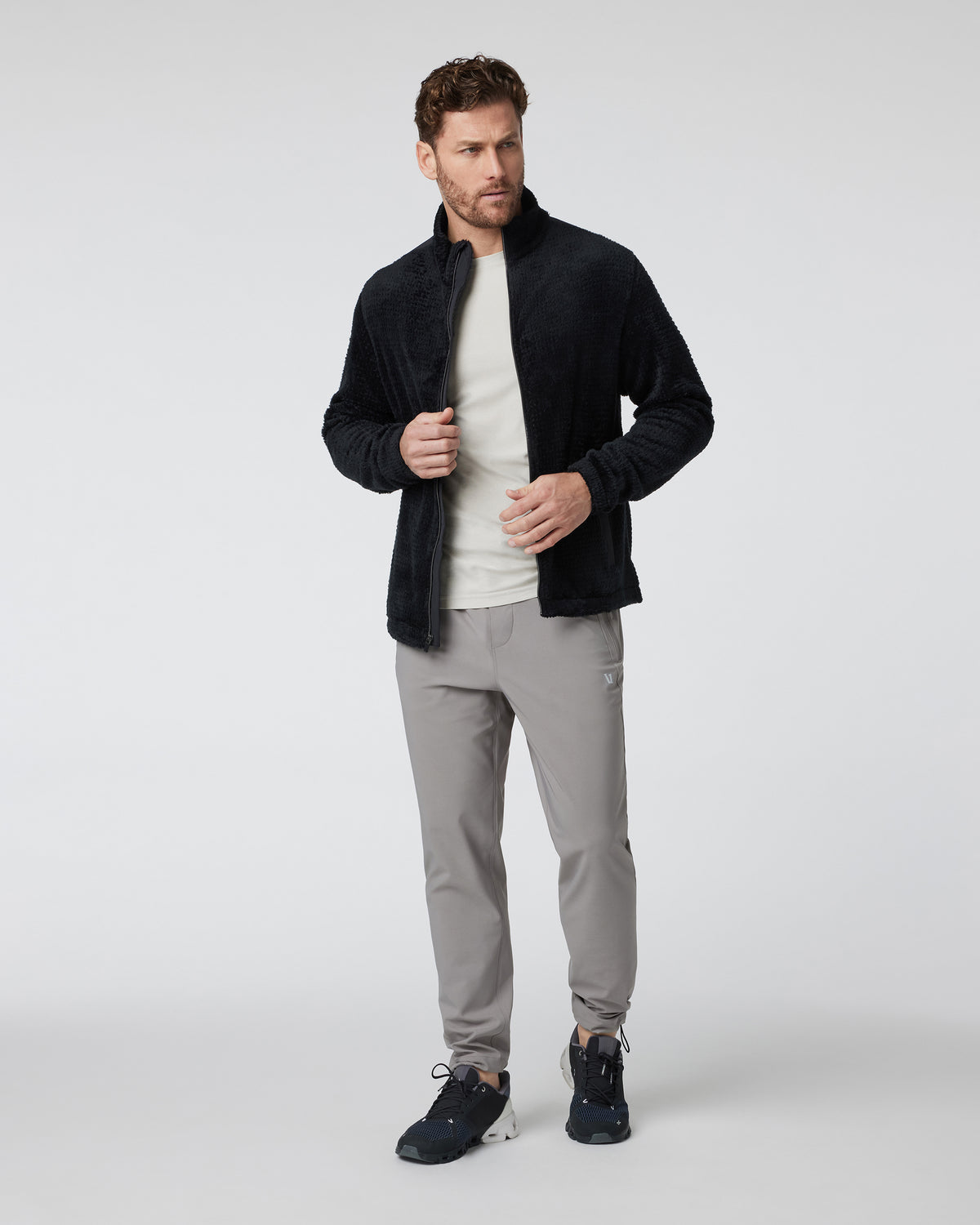 Fairfield Full Zip Jacket Men's Black Fleece Jacket | Vuori online - US 4463