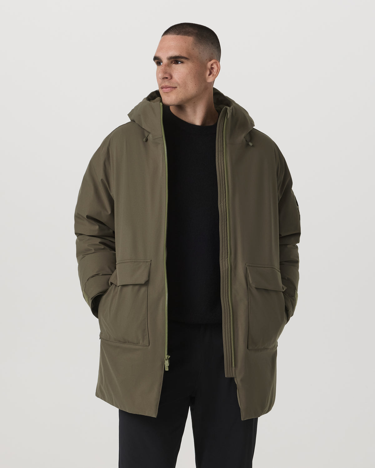 Bering Down Parka Warm Men's Oregano Jacket | Vuori discount - US 3856