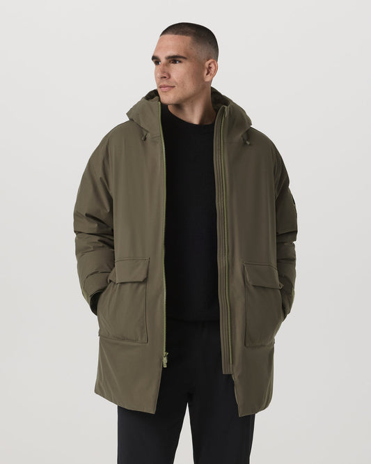 Bering Down Parka Warm Men's Oregano Jacket | Vuori discount - US 3856