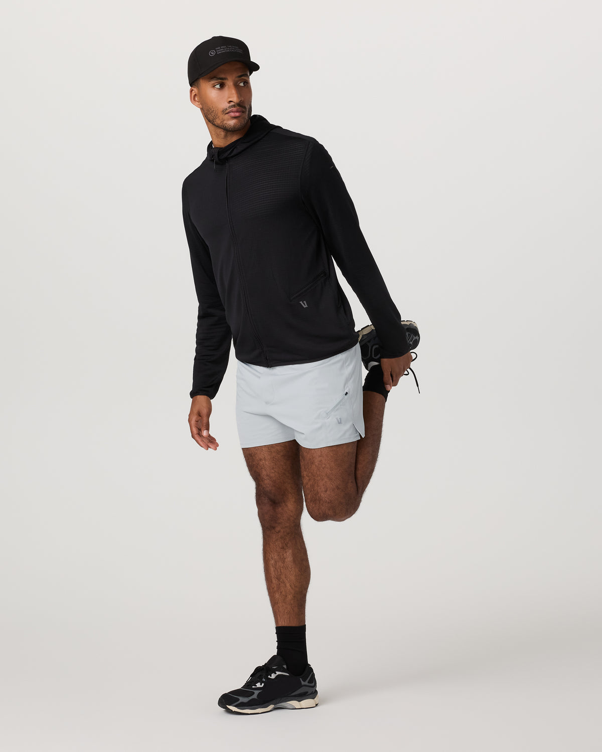 Powergrid Full Zip Jacket 2.0 Men's Black Fleece Jacket | Vuori sale - US 4681