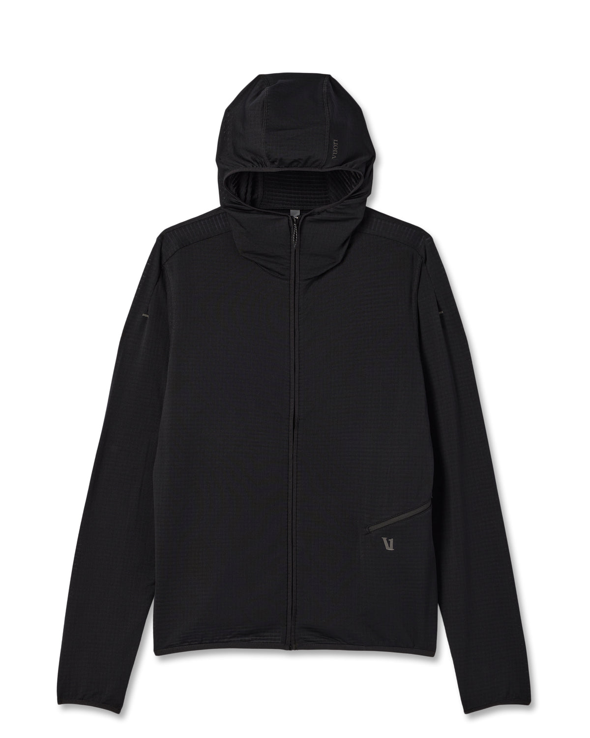 Powergrid Full Zip Jacket 2.0 Men's Black Fleece Jacket | Vuori sale - US 4681