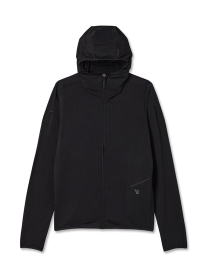Powergrid Full Zip Jacket 2.0 Men's Black Fleece Jacket | Vuori sale - US 4681
