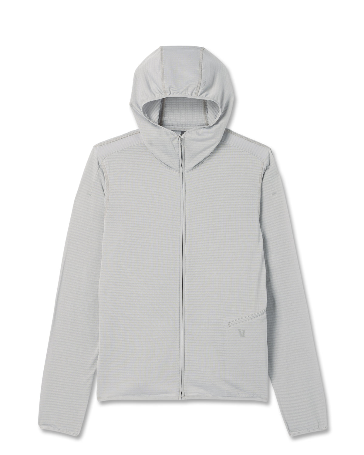 Powergrid Full Zip Jacket 2.0 Men's Sea Fog Fleece Jacket | Vuori for sale - US 6761