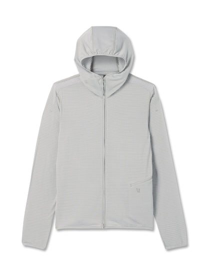 Powergrid Full Zip Jacket 2.0 Men's Sea Fog Fleece Jacket | Vuori for sale - US 6761