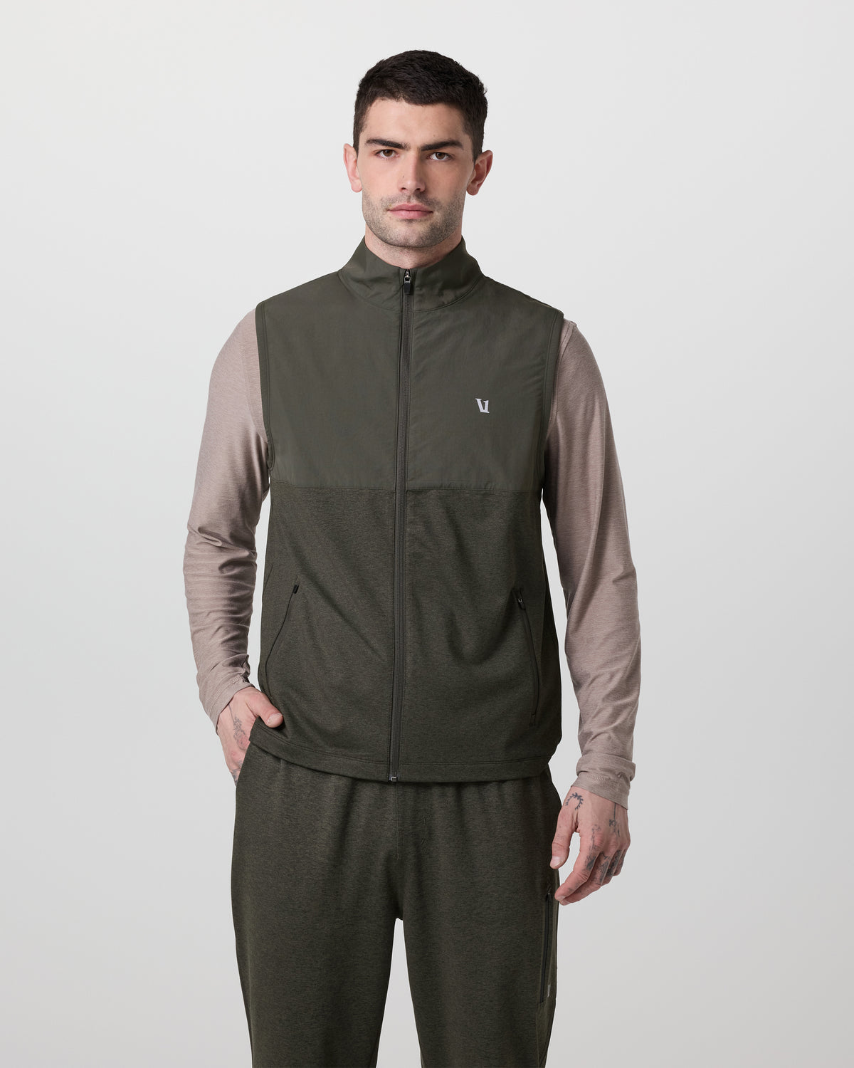 Sunday Element Vest Men's Kale Heather Vest | Vuori online - US 7069