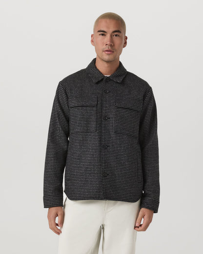 Ridge Natural Shirt Jacket Men's Grey Button-Up Jacket | Vuori onsale - US 4474