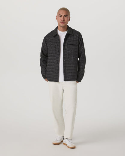 Ridge Natural Shirt Jacket Men's Grey Button-Up Jacket | Vuori onsale - US 4474