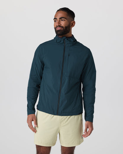 Ronan Packable Jacket Deep Sea French Terry Shirt | Vuori online - US 6152