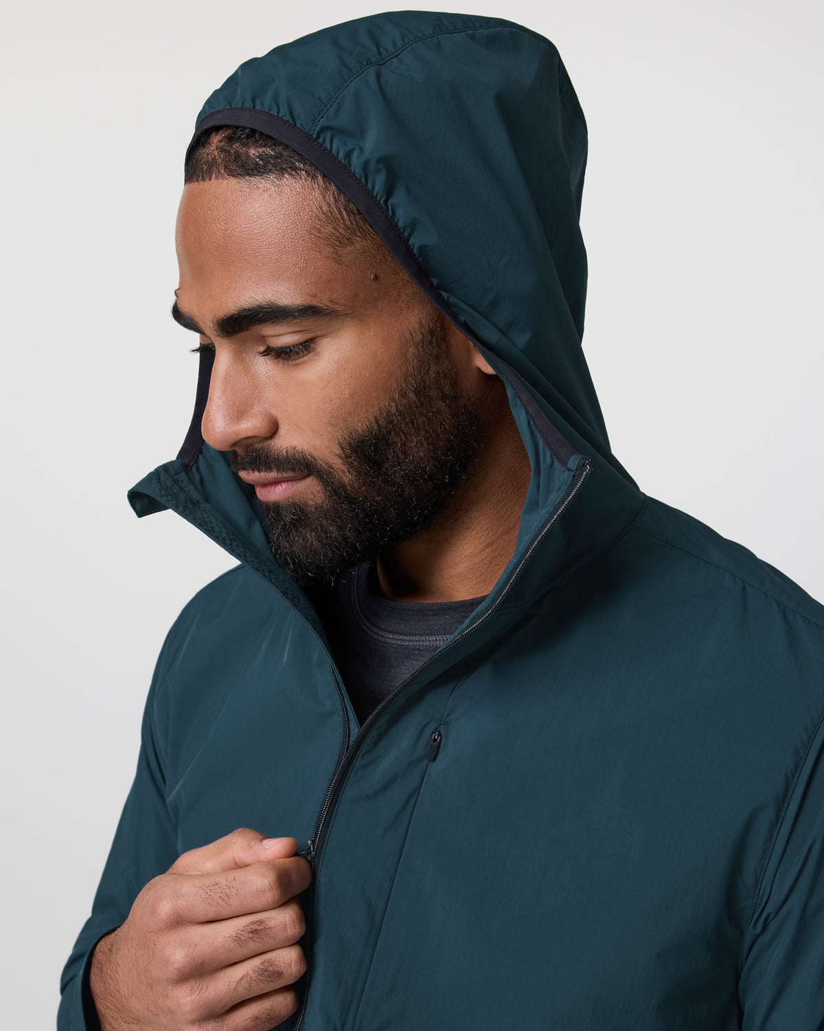 Ronan Packable Jacket Deep Sea French Terry Shirt | Vuori online - US 6152