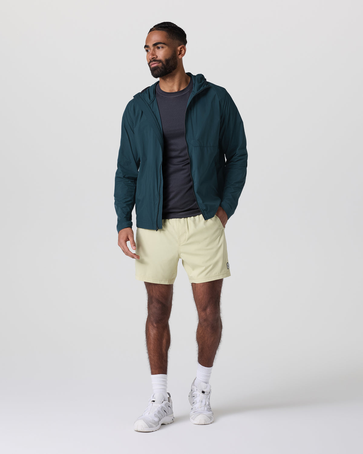 Ronan Packable Jacket Deep Sea French Terry Shirt | Vuori online - US 6152