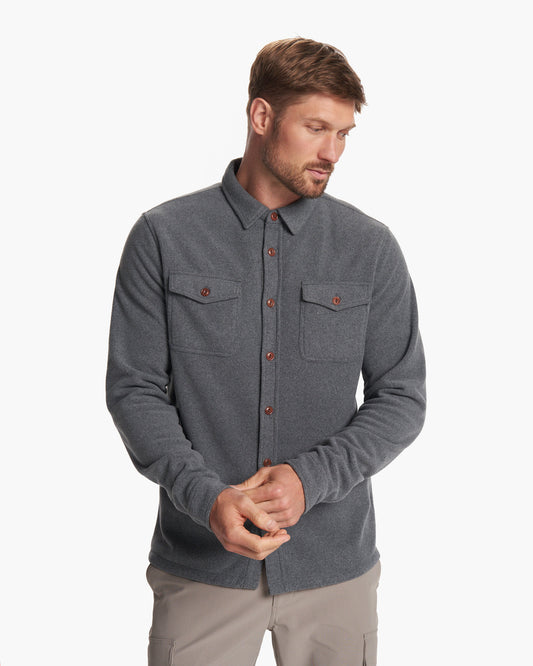 Aspen Shirt Jacket Men's Heather Grey Shirt Jacket | Vuori shop - US 7505